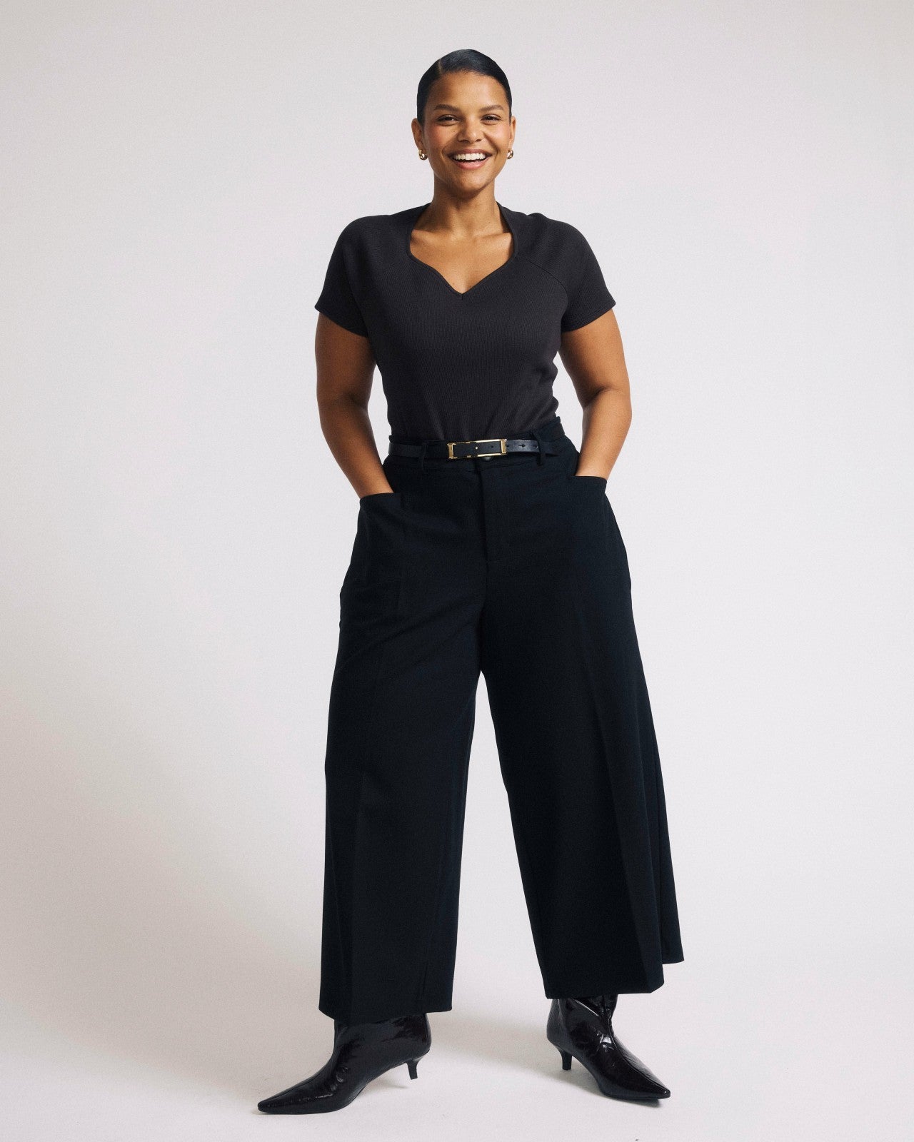 Carey Ribbed Sweetheart Tee - Universal Standard