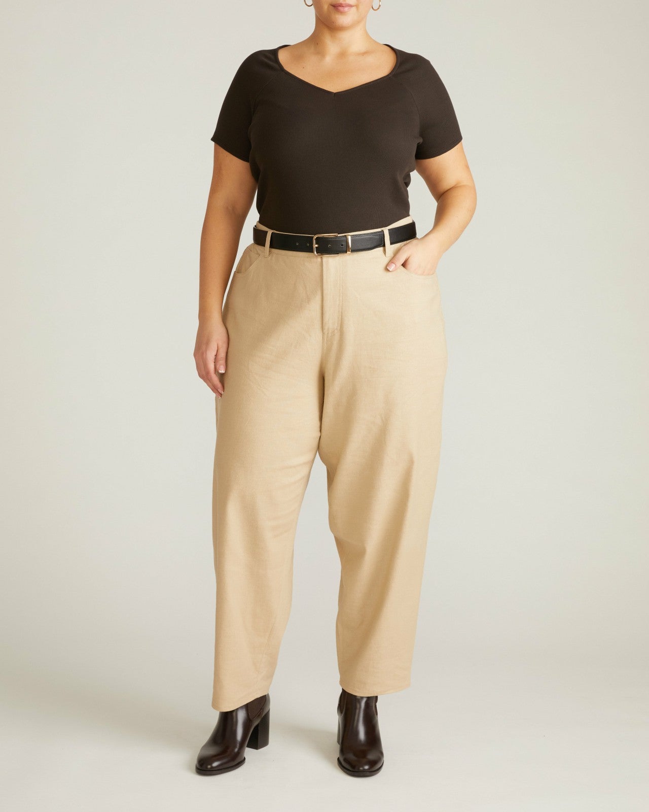 Carey Ribbed Sweetheart Tee - Universal Standard