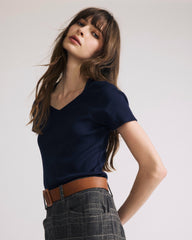 Carey Ribbed Sweetheart Tee - Universal Standard