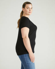 Carey Ribbed Sweetheart Tee - Universal Standard