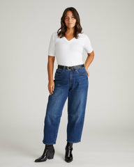 Maia Stovepipe Sleeve V Neck Tee - Universal Standard