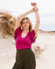Magnolia Ribbed Top - Universal Standard