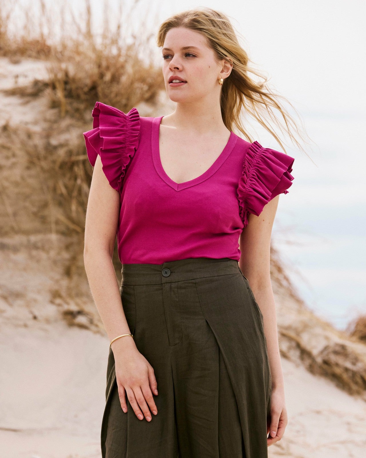 Magnolia Ribbed Top - Universal Standard