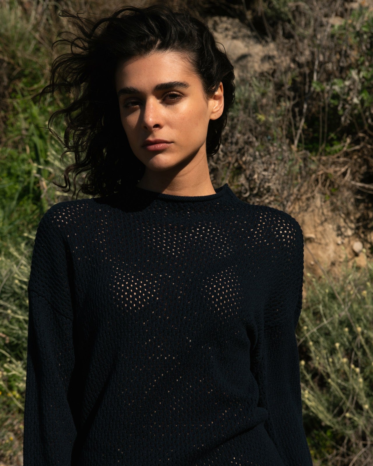 Positano Pointelle Mock Neck Sweater - Universal Standard