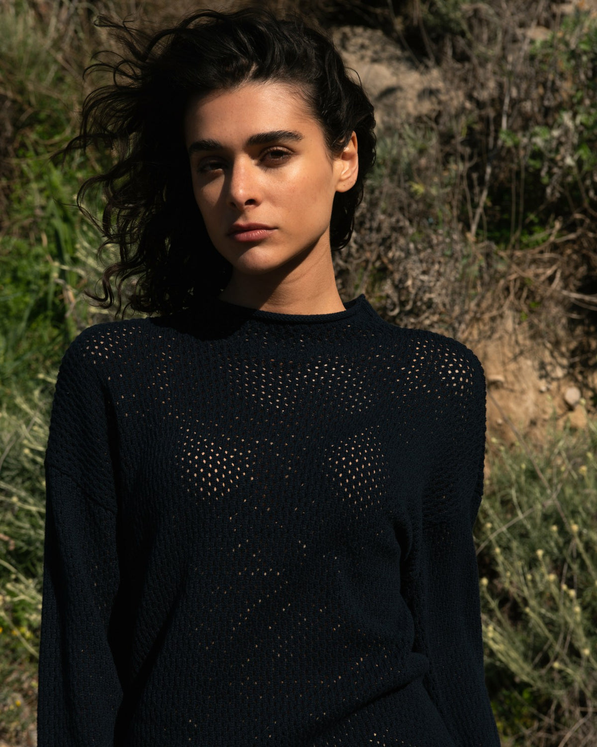 Positano Pointelle Mock Neck Sweater - Universal Standard