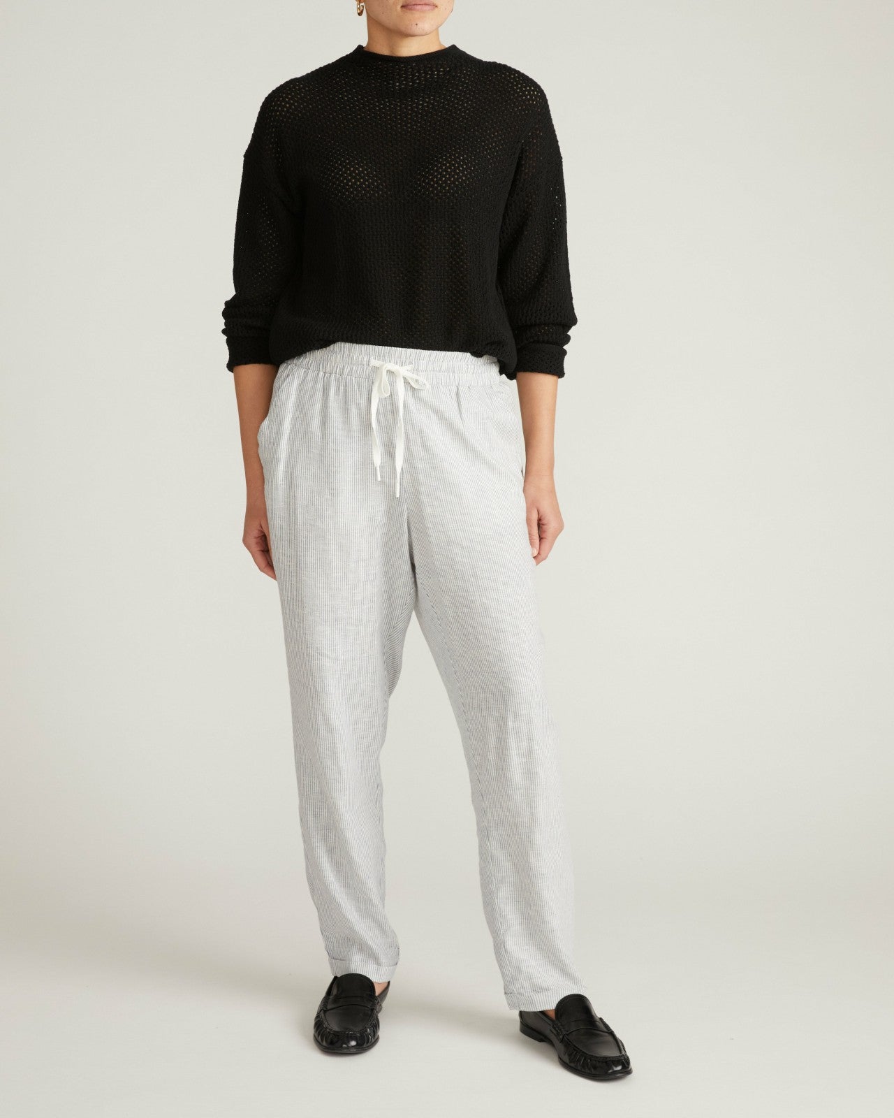 Positano Pointelle Mock Neck Sweater - Universal Standard