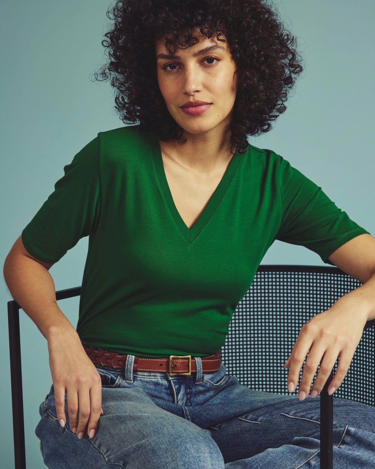 Maia Stovepipe Sleeve V Neck Tee - Universal Standard