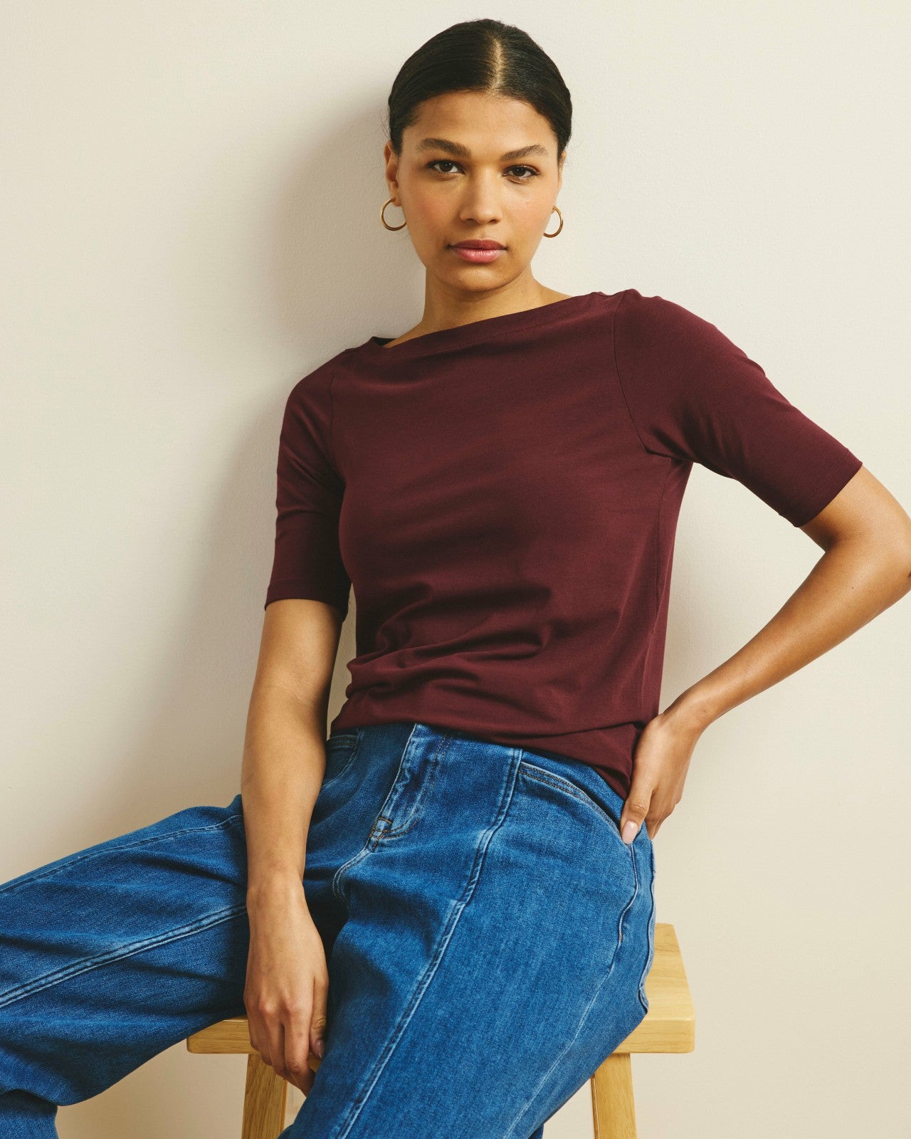 Bella Boatneck Tee - Universal Standard