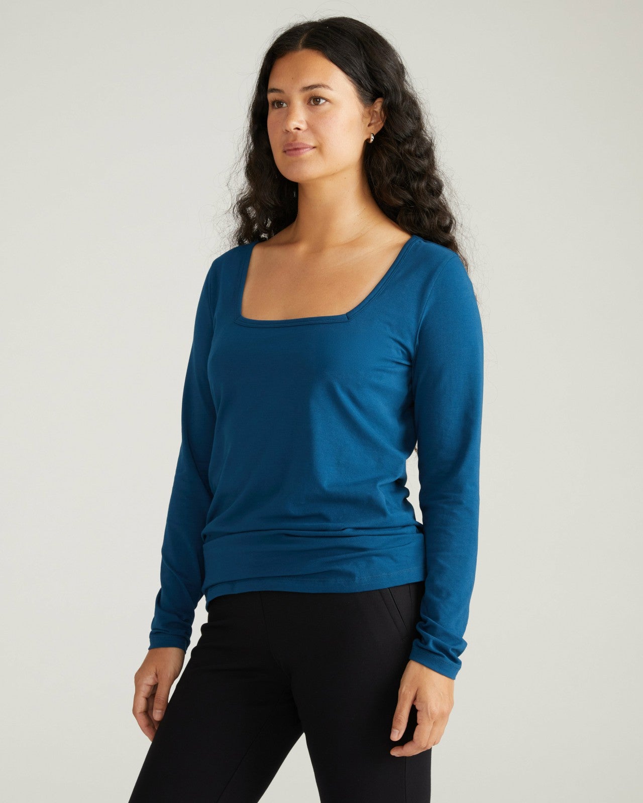 Long Sleeve Square Neck Tee - Universal Standard