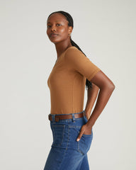 Maia Stovepipe Sleeve V Neck Tee - Universal Standard