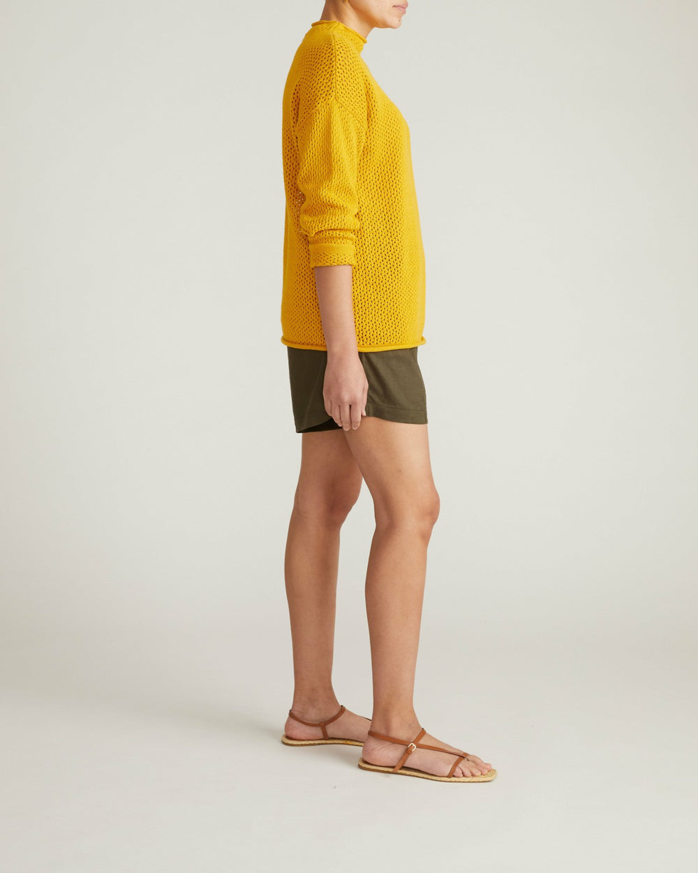 Positano Pointelle Mock Neck Sweater - Universal Standard