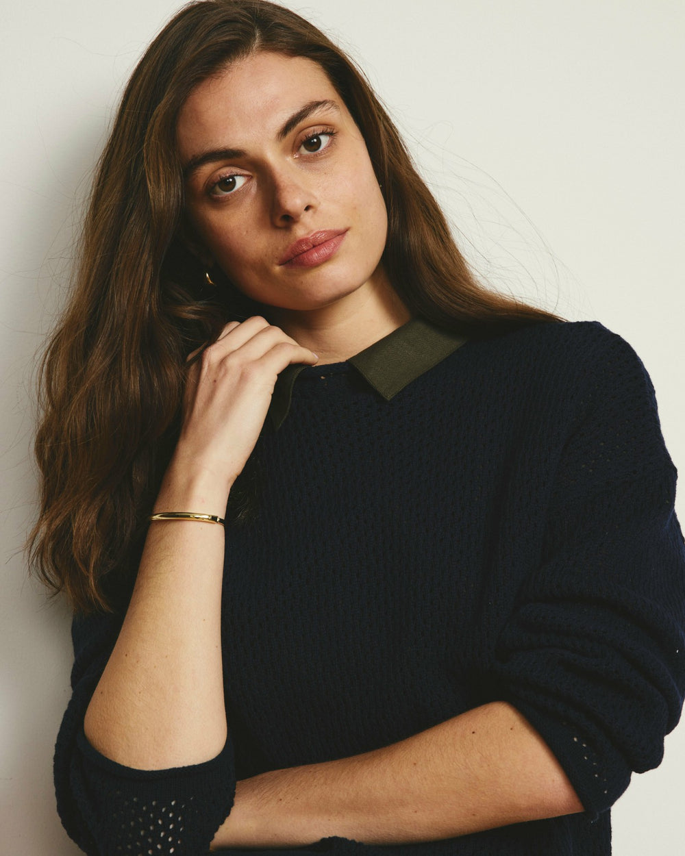 Positano Pointelle Mock Neck Sweater - Universal Standard