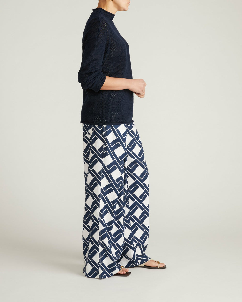 Positano Pointelle Mock Neck Sweater - Universal Standard