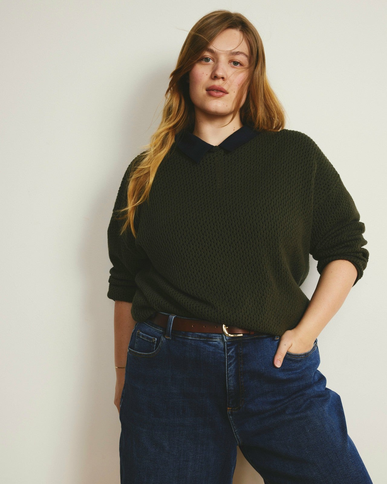 Positano Pointelle Mock Neck Sweater - Universal Standard