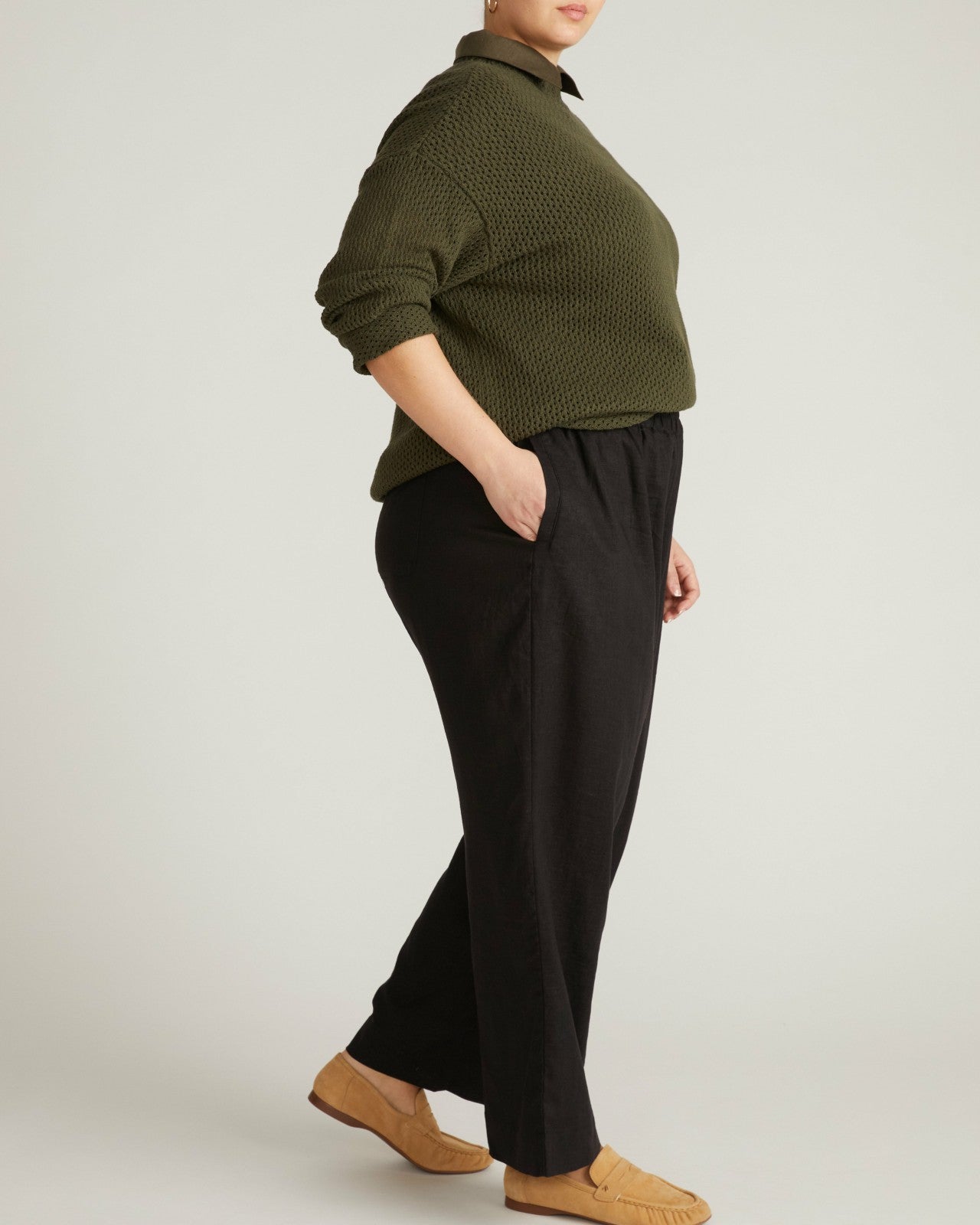 Positano Pointelle Mock Neck Sweater - Universal Standard