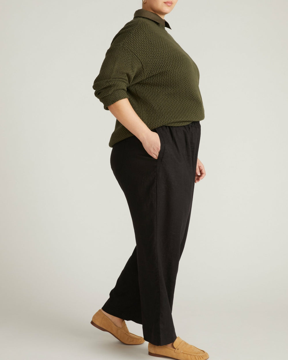 Positano Pointelle Mock Neck Sweater - Universal Standard