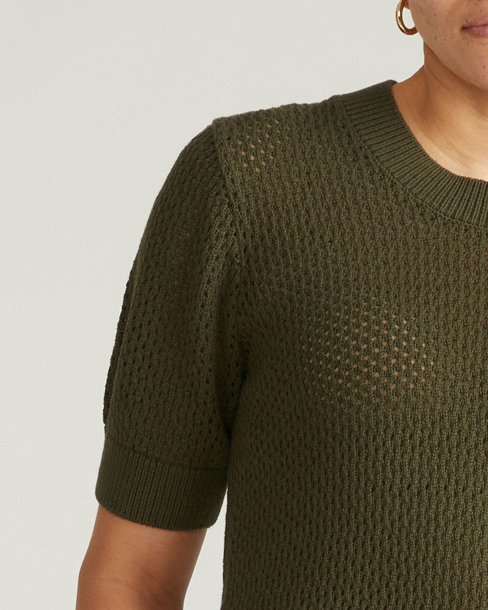 Positano Pointelle Mock Neck Sweater - Universal Standard